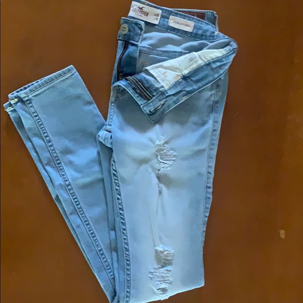 Low rise super skinny jeans